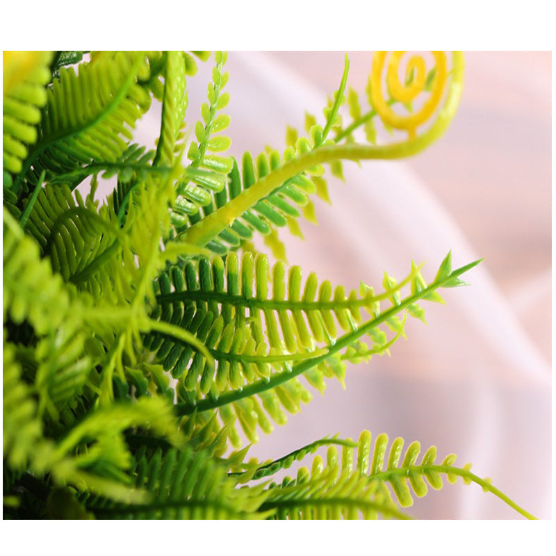 Bulk Artificial Fern Spring Grass Plant Greenery Bush 11 Inch Wholesale