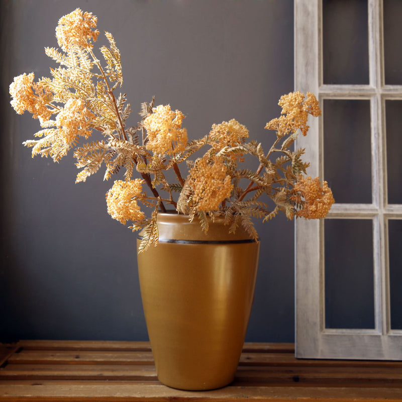 Fleurs artificielles en tige de pissenlit floquée en vrac de 27 pouces en gros 