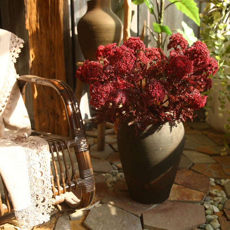 Fleurs artificielles en tige de pissenlit floquée en vrac de 27 pouces en gros 