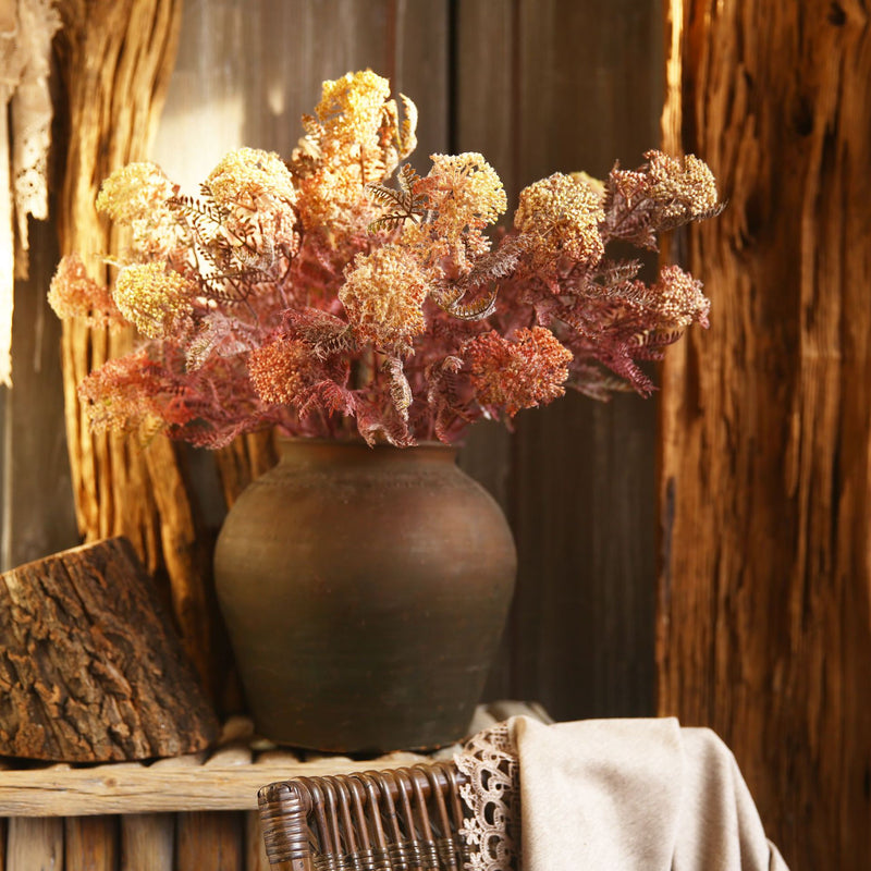 Fleurs artificielles en tige de pissenlit floquée en vrac de 27 pouces en gros 