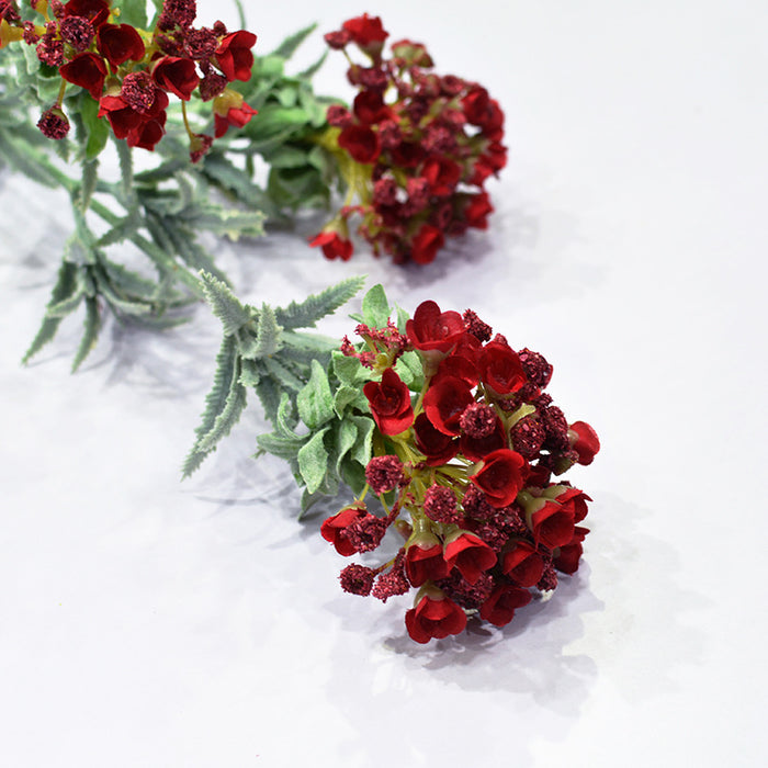 Venta al por mayor de la decoración del hogar del banquete de boda del Alyssum de la flor flocada artificial a granel 