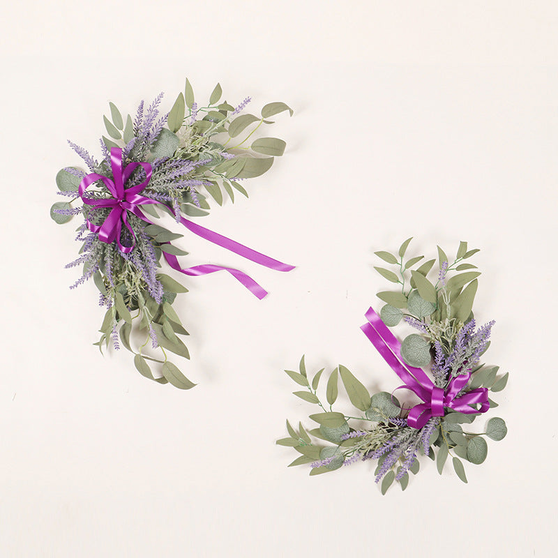 Bulk Set of 2 Rose Peony Flower Sunflower Swag Arrangements for Wedding Party Welcome Ceremony Sign and Reception Wholesale