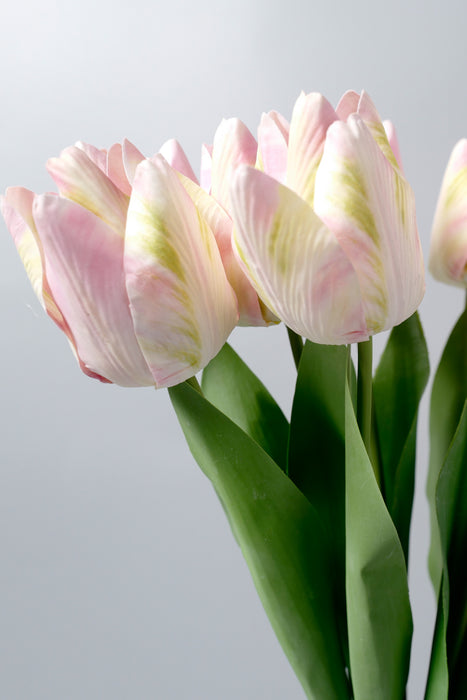 Bulk 20" AM Basics flor artificial rosa tulipán al por mayor