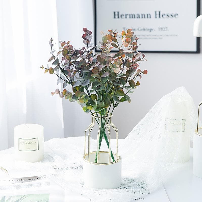 Bulk Artificial Eucalyptus Bush 12 Inch Wholesale