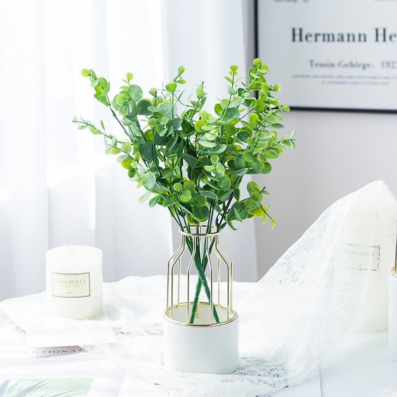 Bulk Artificial Eucalyptus Bush 12 Inch Wholesale