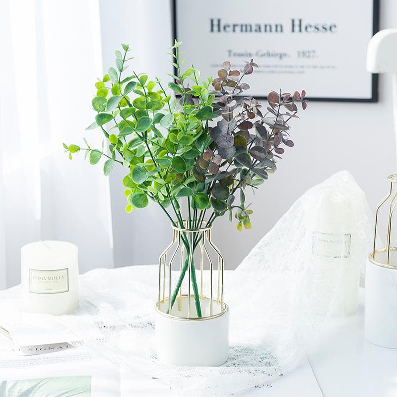 Bulk Artificial Eucalyptus Bush 12 Inch Wholesale