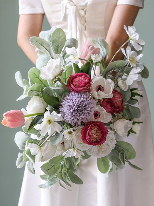 Bulk Exclusive 8 Colors 17" Bridal Bouquet for Wedding Wholesale
