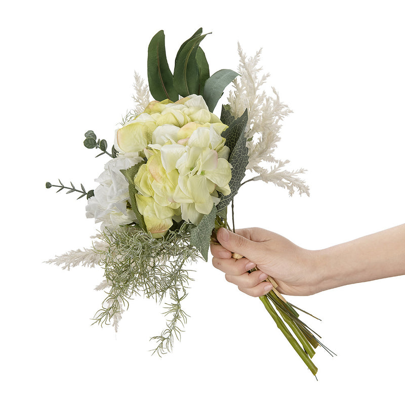 Bouquets de fleurs artificielles en vrac Arrangement de fleurs mixtes d'hortensias en gros 