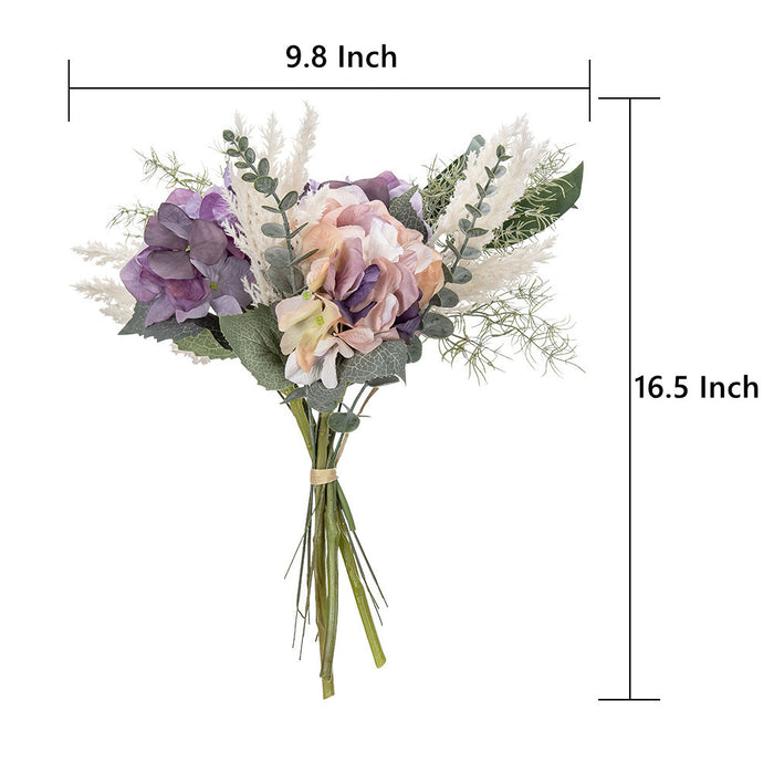 Bulk Artificial Flowers Bouquets Hydrangea Mixed Flower Arrangement Wholesale