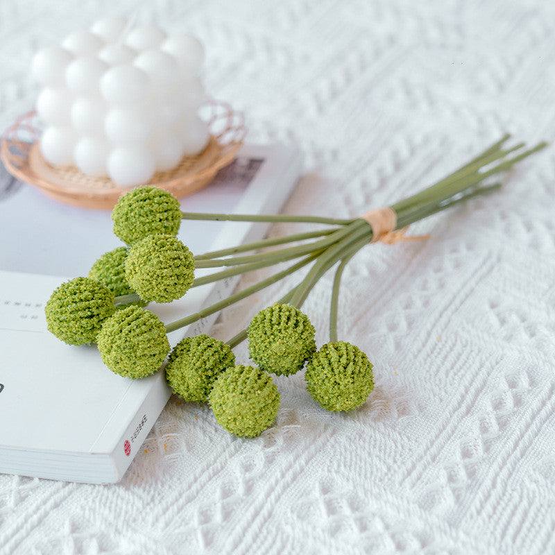 Bulk Artificial Ball Flowers Bouquet Craspedia Billy Mustard Yellow Artificial Flowers Wholesale