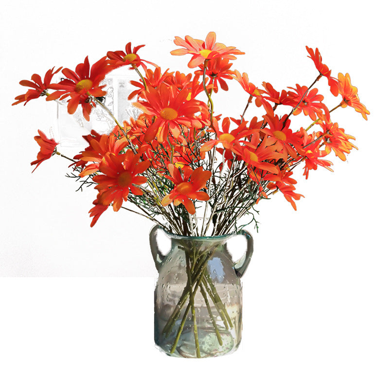 Bulk 20" 10 Pcs Daisy Bouquet Artificial Silk Flower Margaret Bouquet Stems Wholesale