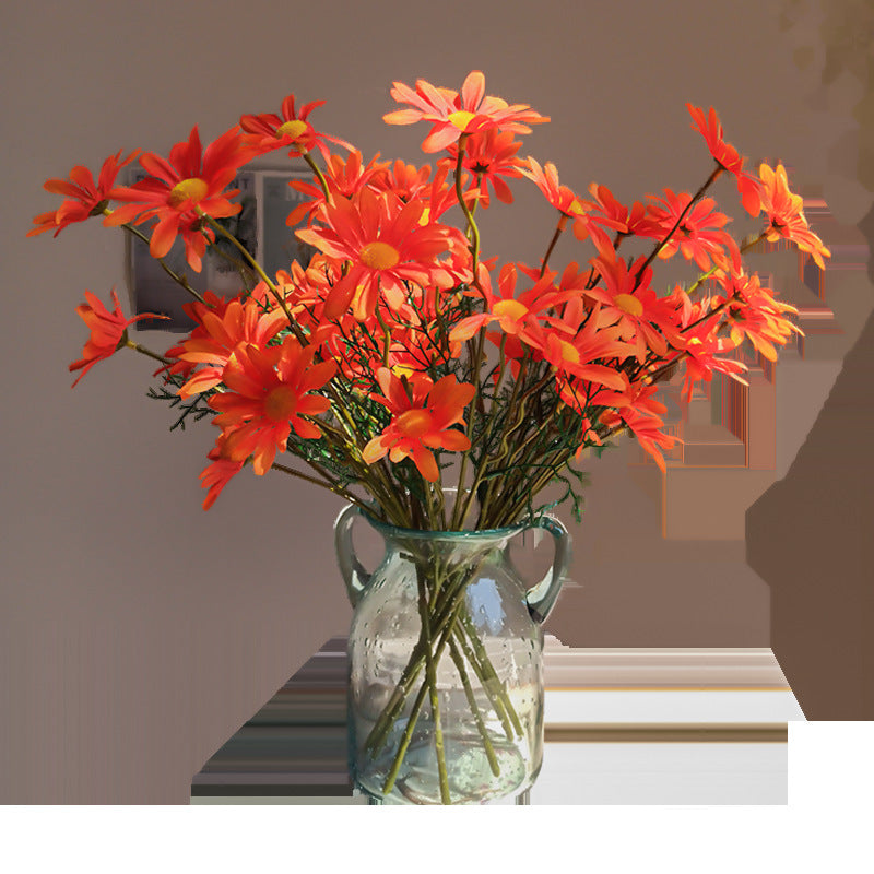 Bulk 20" 10 Pcs Daisy Bouquet Artificial Silk Flower Margaret Bouquet Stems Wholesale