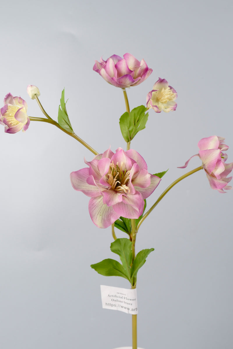 Bulk 23" AM Basics Helleborus Spray Branches Artificial Silk Flowers Wholesale