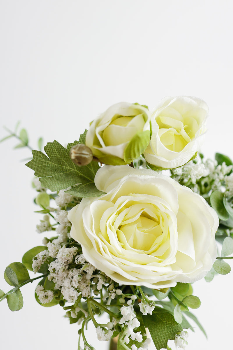 Bouquet de fleurs artificielles en vrac avec verdure en gros