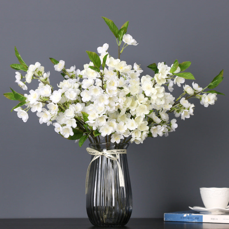 Bouquet de fleurs artificielles en soie avec tiges de fleurs de pêcher en vrac de 20 pouces, arrangement floral Luau en gros 