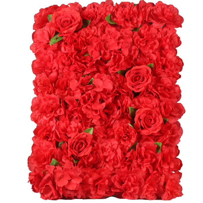 Bulk 11 Sq ft. | 4 Panels Artificial Flowers Backdrop Peony Wall Mat UV Protected Wholesale