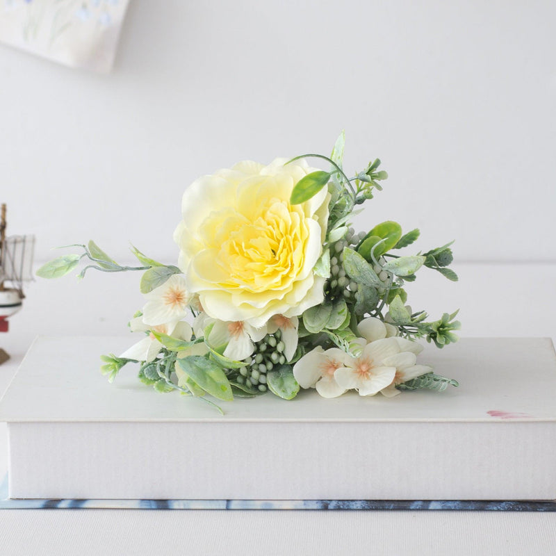 1 Bush 10 Inch Artificial Flowers Peony with Buds Bouquet - Artificialmerch