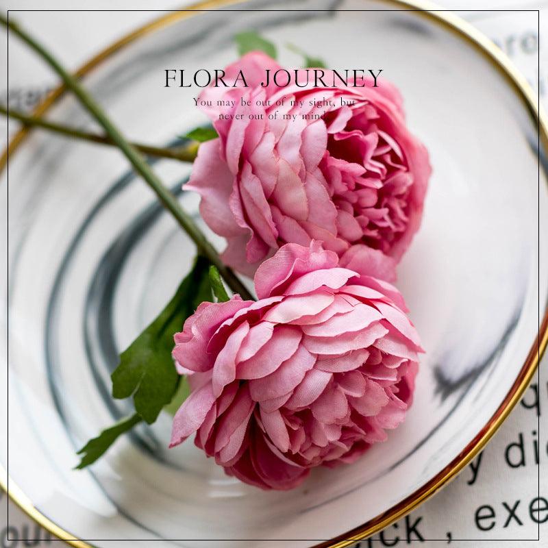 1 Branch 11 Inch Artificial Peony Flowers - Artificialmerch