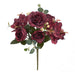 1 Bush 11 Inch Artificial Flowers Retro Silk Peony Bouquet - Artificialmerch
