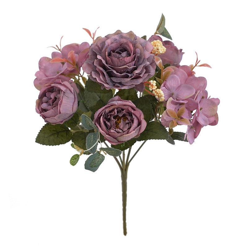 1 Bush 11 Inch Artificial Flowers Retro Silk Peony Bouquet - Artificialmerch