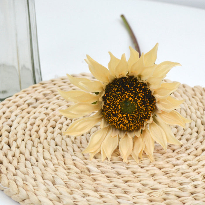 Bulk 18" Artificial Flowers Silk Sunflowers Stem Wholesale