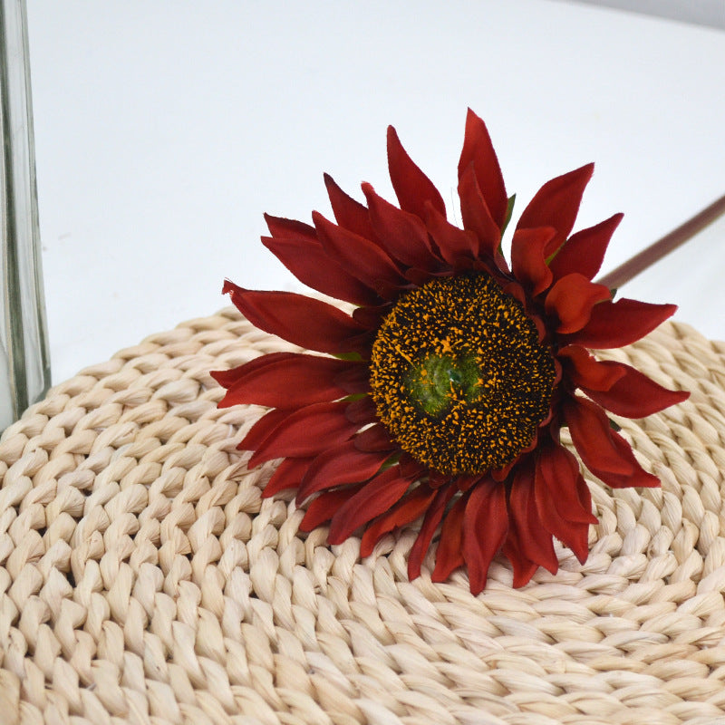 Bulk 18" Artificial Flowers Silk Sunflowers Stem Wholesale