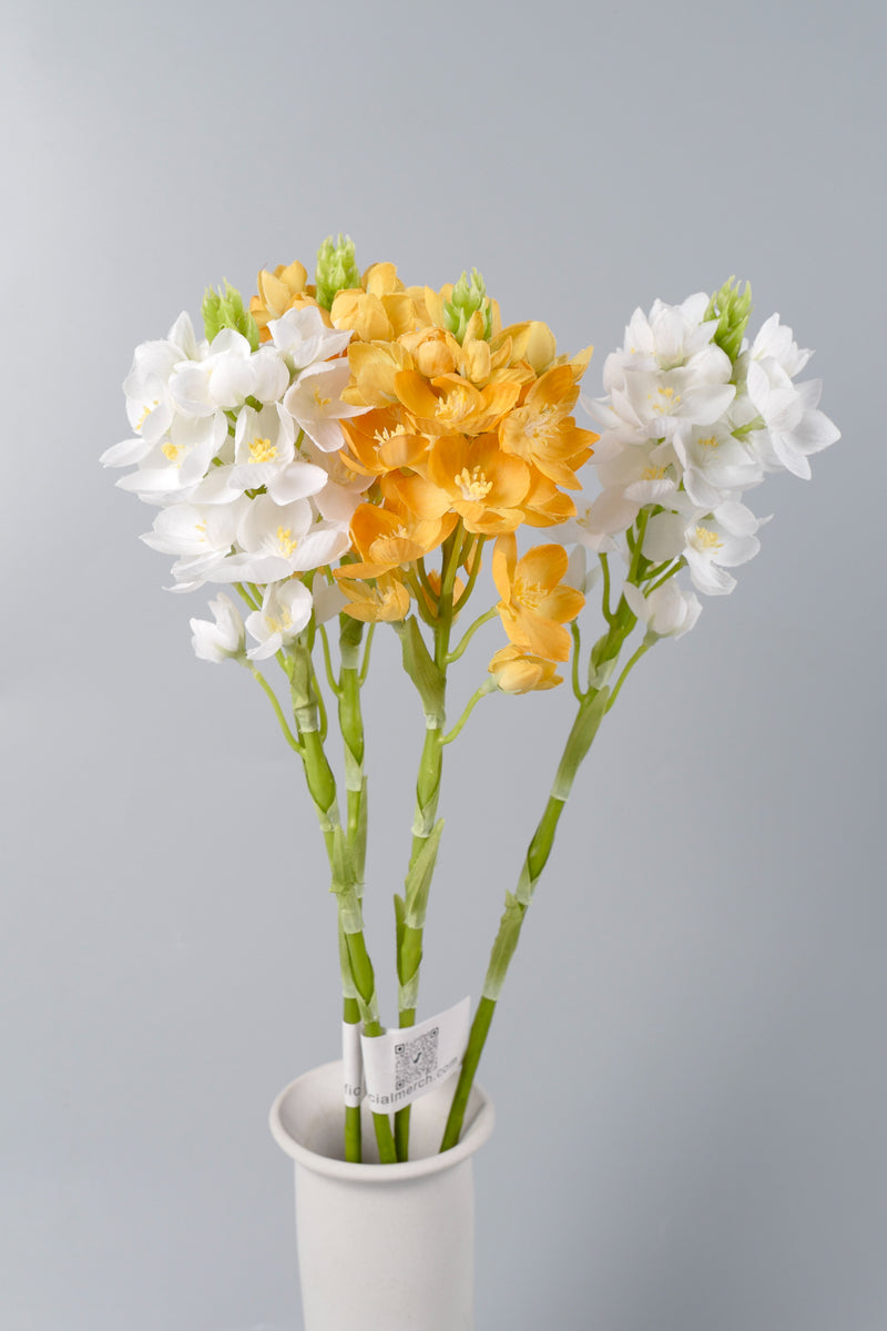 Bulk AM Basics Artificial Flowers Dendrobium Galaxy Orchid Spray Stem 21 Inch Wholesale