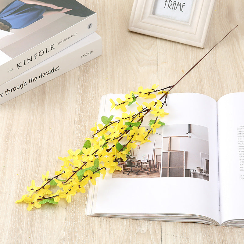 Bulk Artificial Forsythia Flower Stem Faux Silk Flower Wholesale