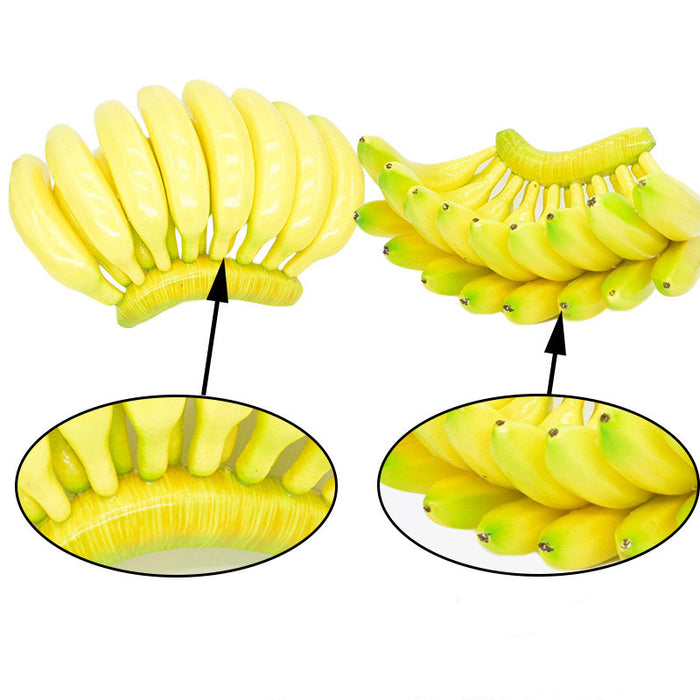 Cadenas de plátanos de plástico de frutas artificiales a granel al por mayor 