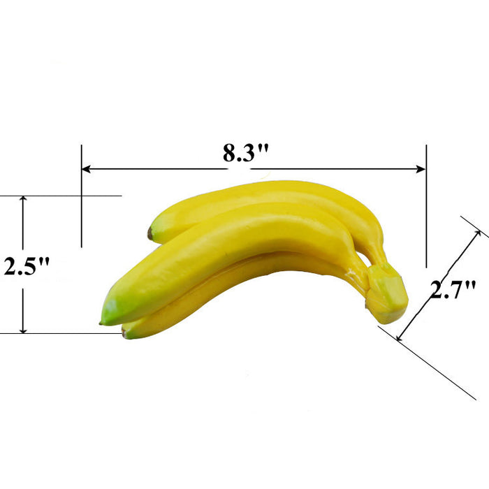 Cadenas de plátanos de plástico de frutas artificiales a granel al por mayor 
