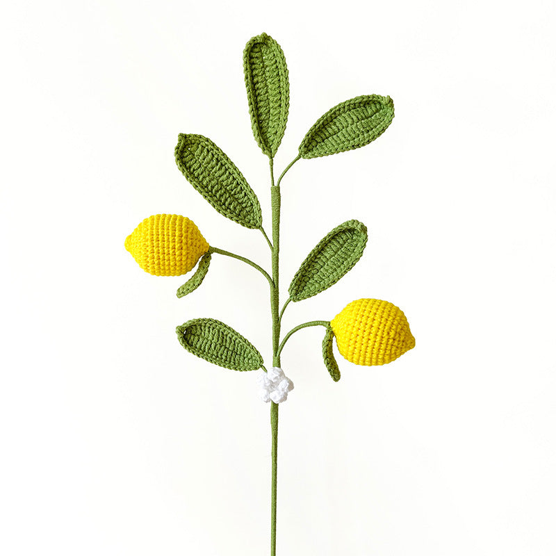 Tiges de fruits artificiels en vrac Cadeaux faits à la main au tricot et au crochet en gros 