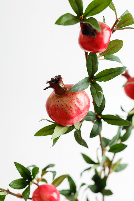 Bulk AM Basics Artificial Pomegranate Branches 37 Inch Wholesale