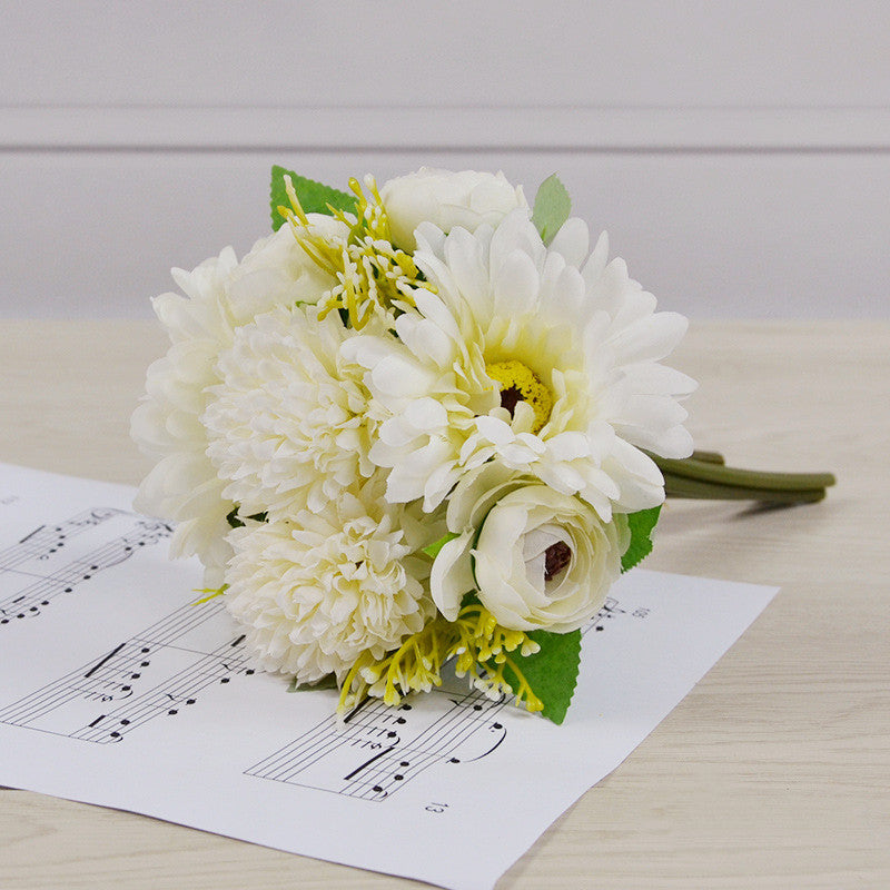 Arrangements de bouquets mixtes de fleurs artificielles pour chrysanthèmes - 7 styles