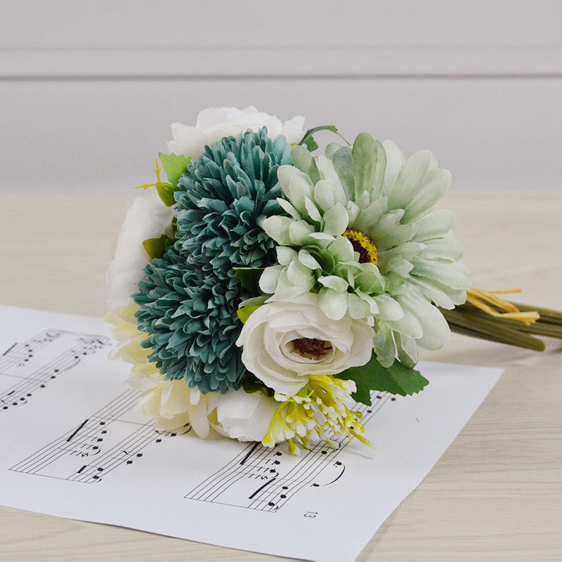 Arrangements de bouquets mixtes de fleurs artificielles pour chrysanthèmes - 7 styles