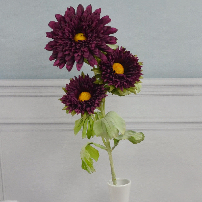 Bulk 26 inches Tall Artificial Daisy Gerbera Spray Faux Silk Flowers Wholesale