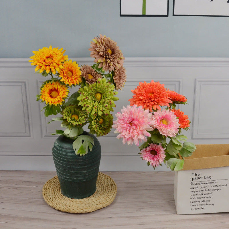 Bulk 26 inches Tall Artificial Daisy Gerbera Spray Faux Silk Flowers Wholesale