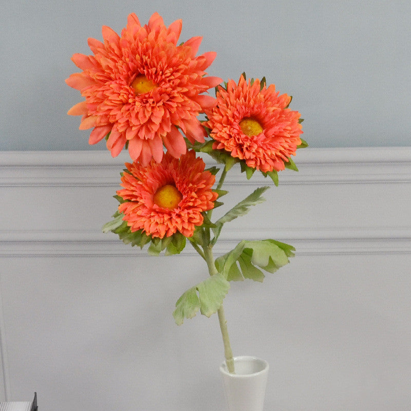 Bulk 26 inches Tall Artificial Daisy Gerbera Spray Faux Silk Flowers Wholesale