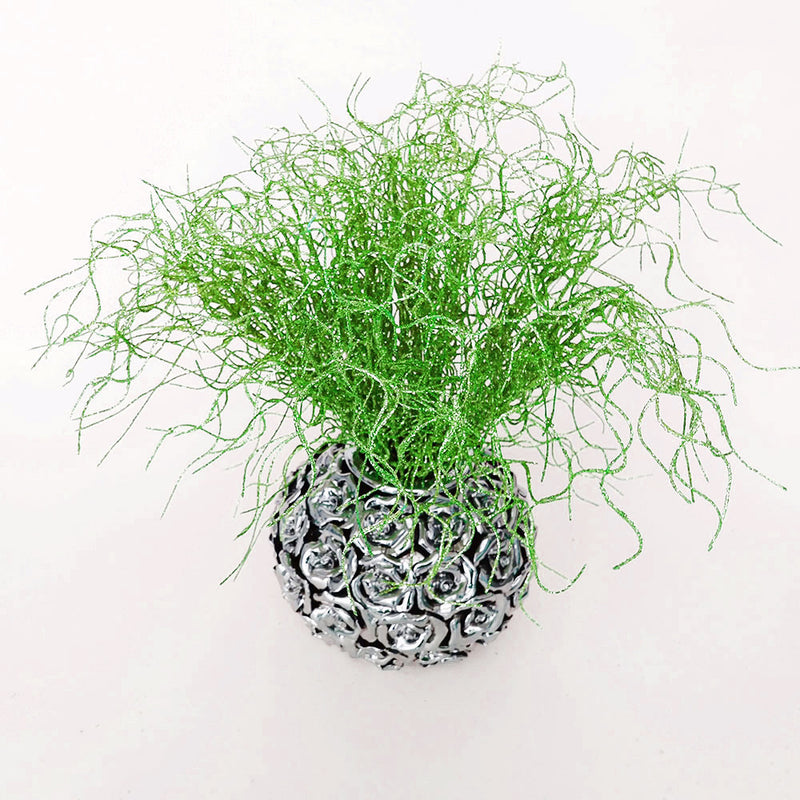 Bulk 17" Artificial Glitter Christmas Bush Stem Picks Ornaments Decorative Wholesale