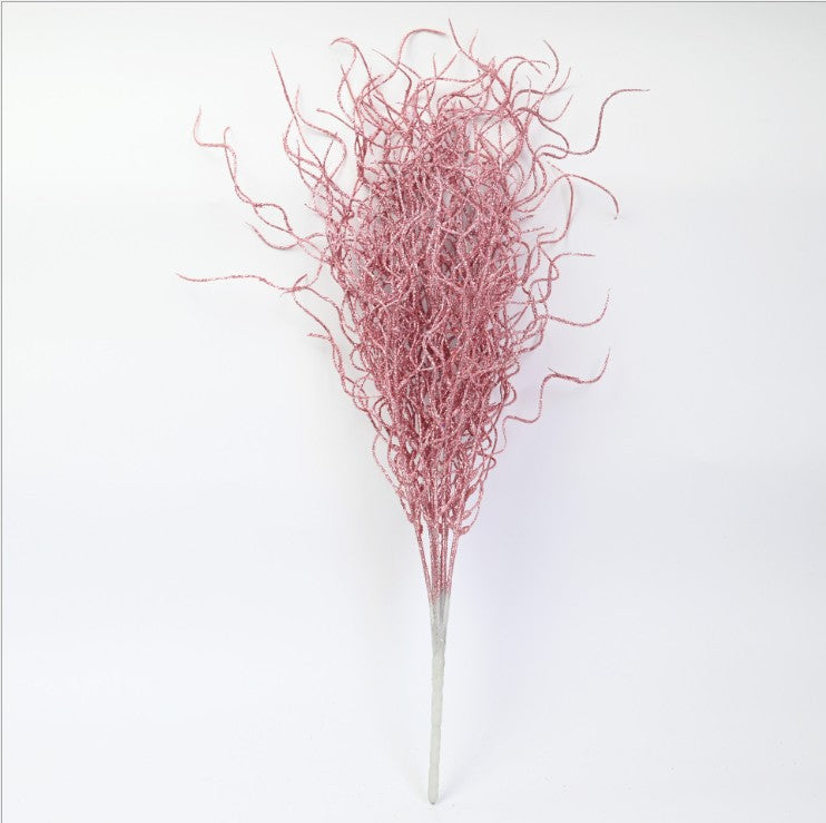 Bulk 17" Artificial Glitter Christmas Bush Stem Picks Ornaments Decorative Wholesale