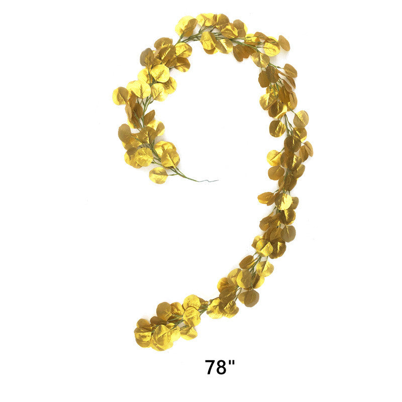Bulk Artificial Realistic Golden Plants Leaf Tropical Palm Leaf Decorations for Balloon Garland Decor Wedding Birthday Tropical Jungle PartyWholesale