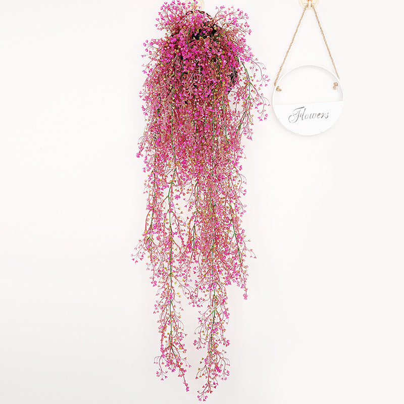 Sauce de bola de oro artificial que cuelga la decoración casera de la vid de la flor del Faux 