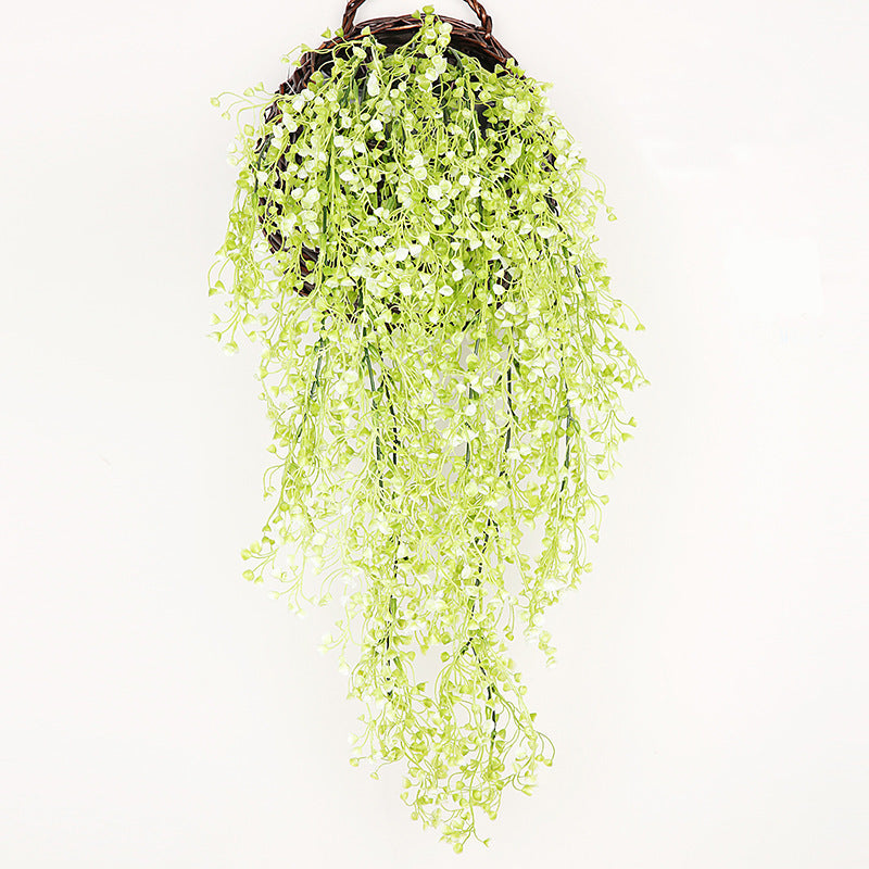 Sauce de bola de oro artificial que cuelga la decoración casera de la vid de la flor del Faux 