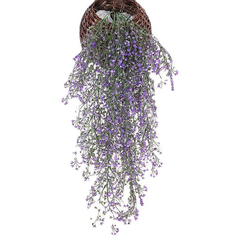 Sauce de bola de oro artificial que cuelga la decoración casera de la vid de la flor del Faux 