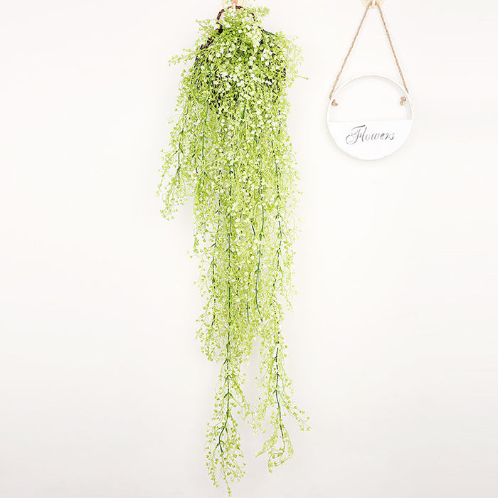 Artificial Golden Ball Willow Hanging Faux Flower Vine Home Decoration