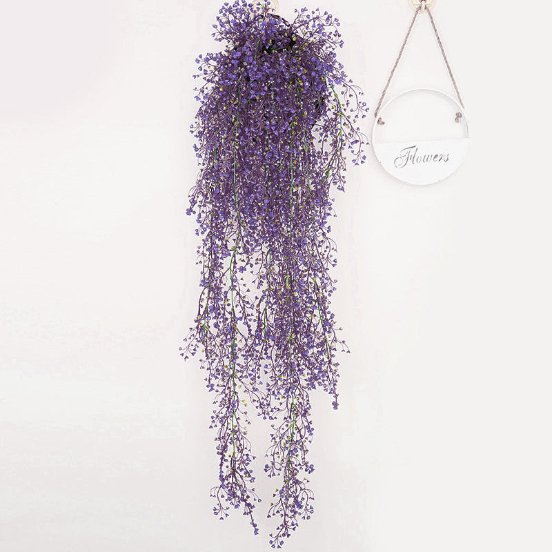 Sauce de bola de oro artificial que cuelga la decoración casera de la vid de la flor del Faux 