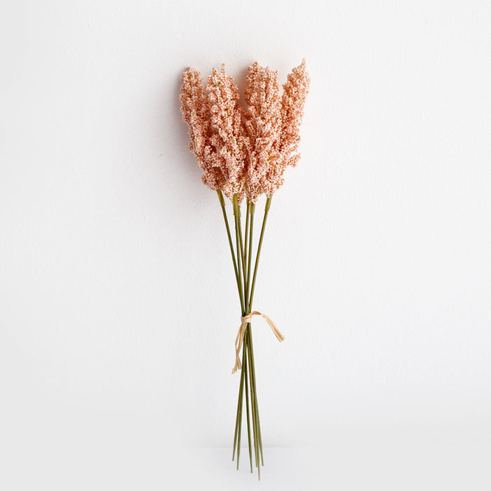 A granel 12 "Flores artificiales Orejas de maíz Grano de flores Ramos de flores de tallo de trigo al por mayor