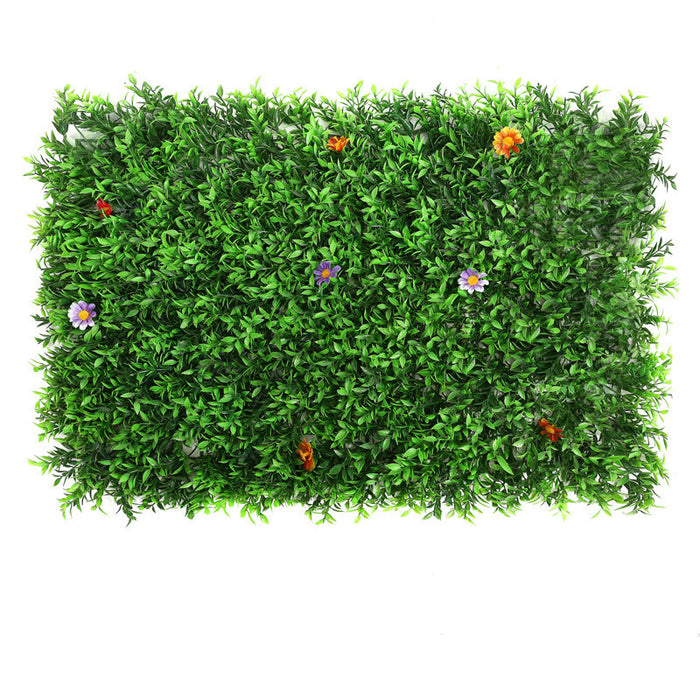 Bulk 11 Sq ft. | 4 Panels  Artificial Boxwood Panels Grass Wall Mat Backdrop UV Protected Wholesale