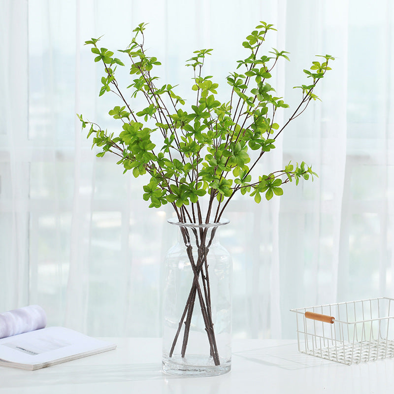 Lot de 2 branches de verdure artificielles de 43 pouces, feuilles de Pieris Japonica, plantes artificielles en gros