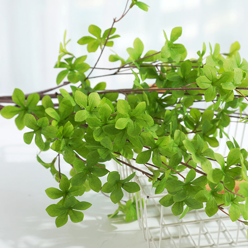 Lot de 2 branches de verdure artificielles de 43 pouces, feuilles de Pieris Japonica, plantes artificielles en gros