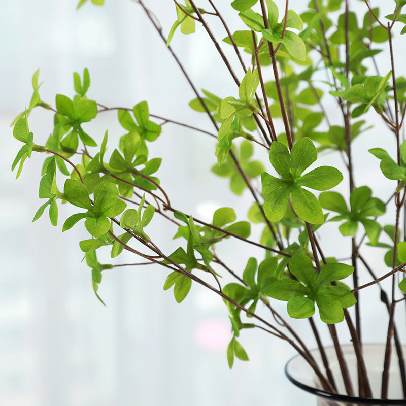 Lot de 2 branches de verdure artificielles de 43 pouces, feuilles de Pieris Japonica, plantes artificielles en gros